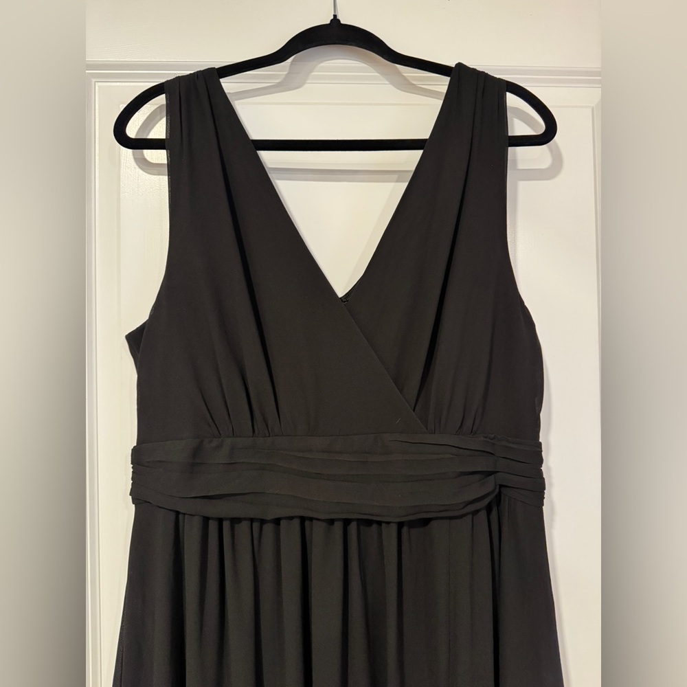 Lulu's Black Floor Length Formal Dress
